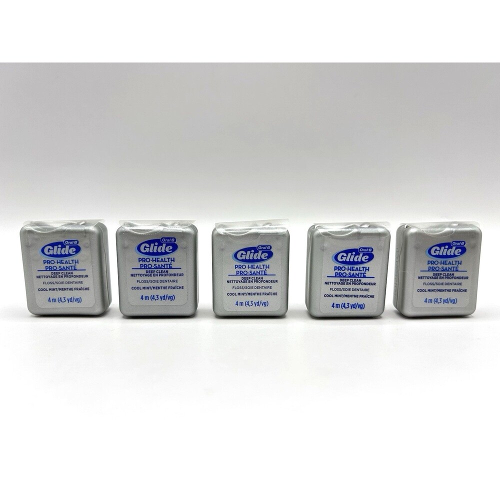 Oral-B GLIDE Pro-Health Deep Clean Cool Mint Dental Floss 4m, 4.3yd - Lot of 5